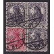 ALEMANIA 1917 ESTAMPILLAS SE-TENANT ZUSAMMENDRUCKE USADAS QUE SON MUCHO MAS RARAS W7ab RARA 70 EUROS